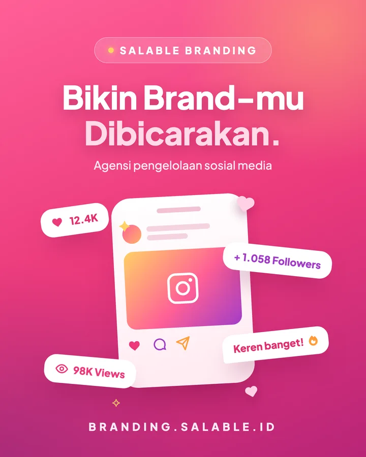 Poster Salable Branding — Bikin Brand-mu Dibicarakan