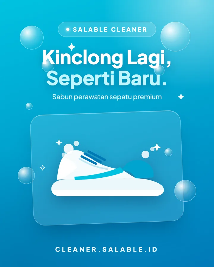 Poster Salable Cleaner — Kinclong Lagi, Seperti Baru
